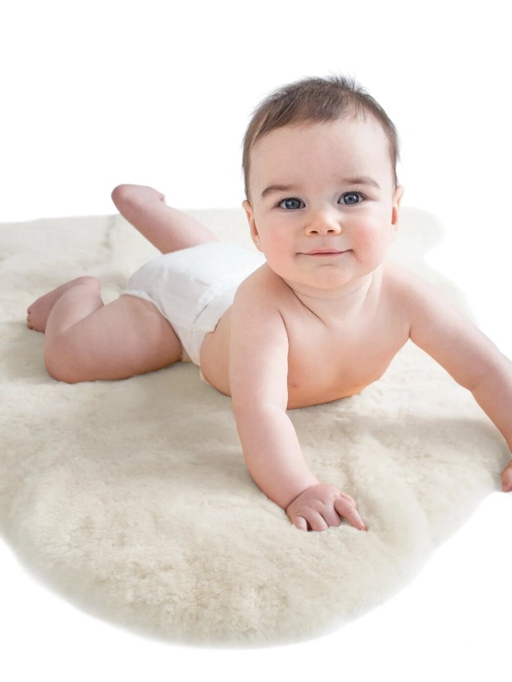 NEW Woolino 100% Natural Shorn Lambskin Wool Rug | 2 x 3 Feet